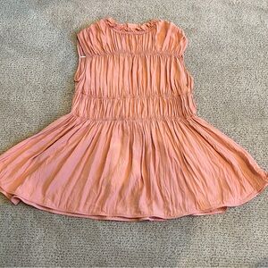 Marni Coral Sleeveless  silk Top